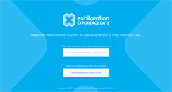 Desktop Screenshot of exhilaration.co.uk